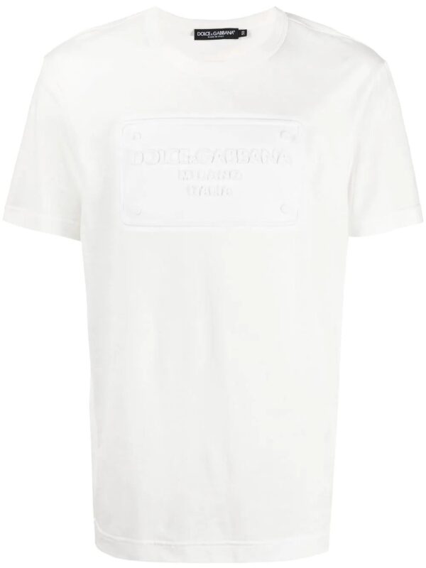 Dolce & gabbana  raised logo round-neck T-shirt