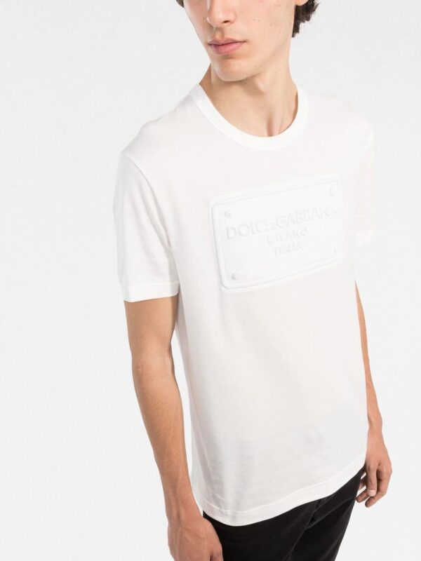 Dolce & gabbana  raised logo round-neck T-shirt - Image 3