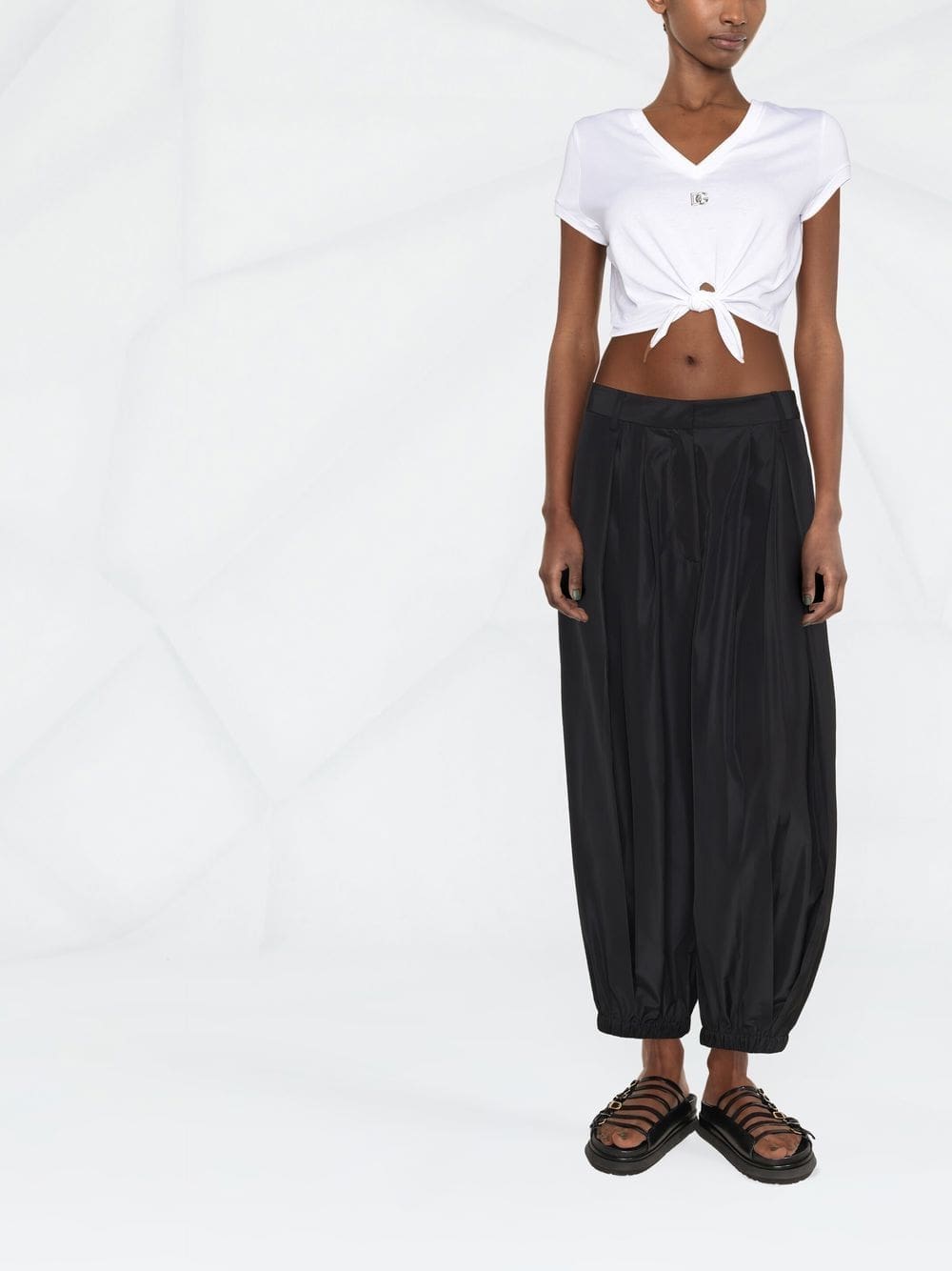 Dolce & Gabbana DG knot-front T-shirt - Image 2