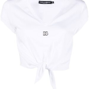 Dolce & Gabbana DG knot-front T-shirt