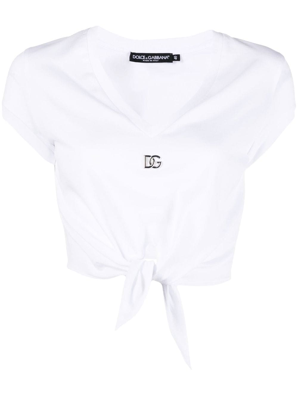 Dolce & Gabbana DG knot-front T-shirt