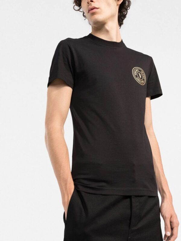 Versace V Emblem cotton T-shirt - Image 3