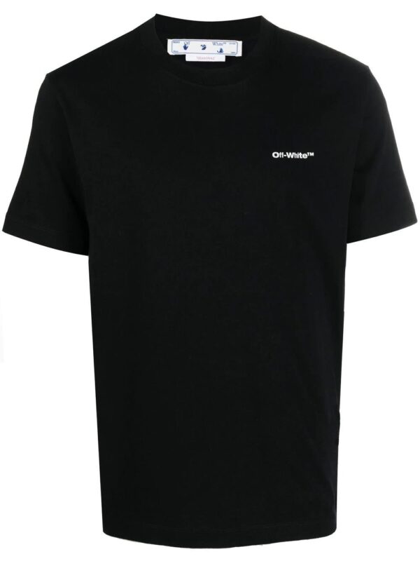 Off-White  Wave Diag-stripe cotton T-shirt