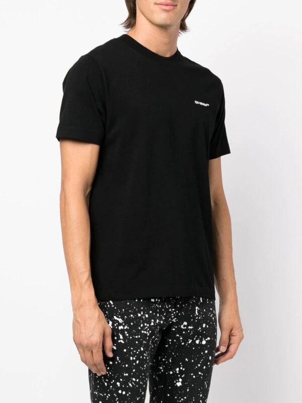 Off-White  Wave Diag-stripe cotton T-shirt - Image 4