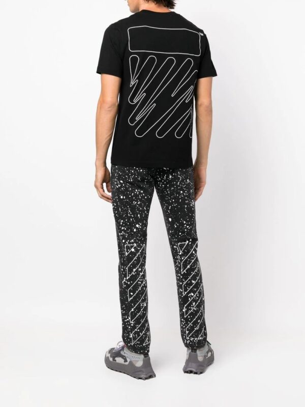 Off-White  Wave Diag-stripe cotton T-shirt - Image 2