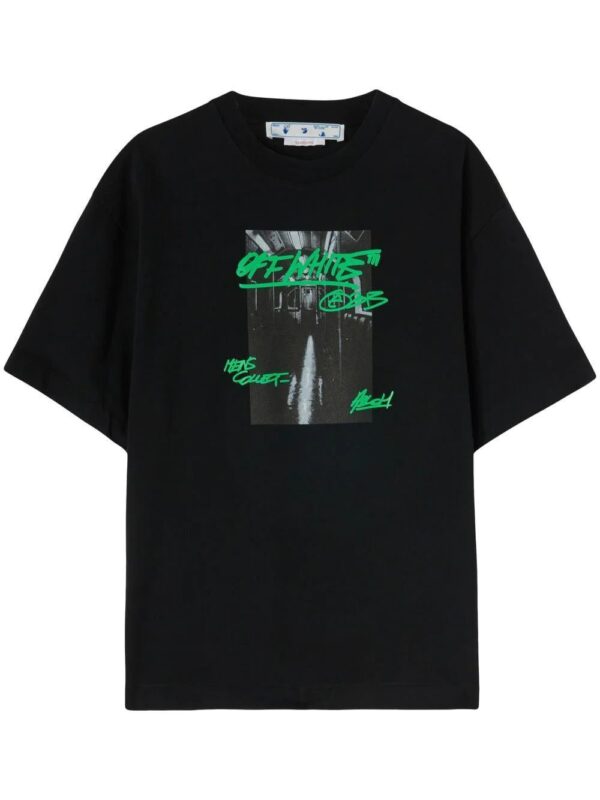 Off-White  Metro Type logo-print T-shirt
