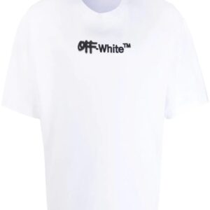 Off-white embroidered logo cotton T-shirt