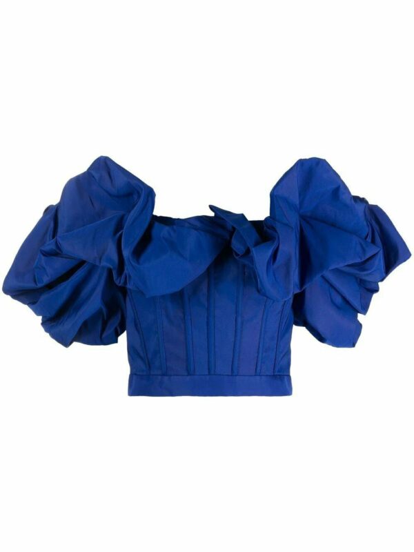 Alexander McQueen  off-shoulder corset-style top