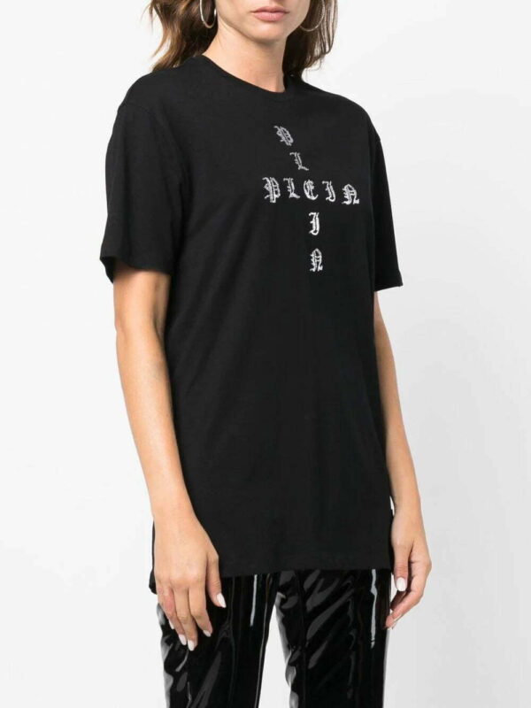 Philipp Plein  Gothic Plein crystal-embellished T-shirt - Image 4