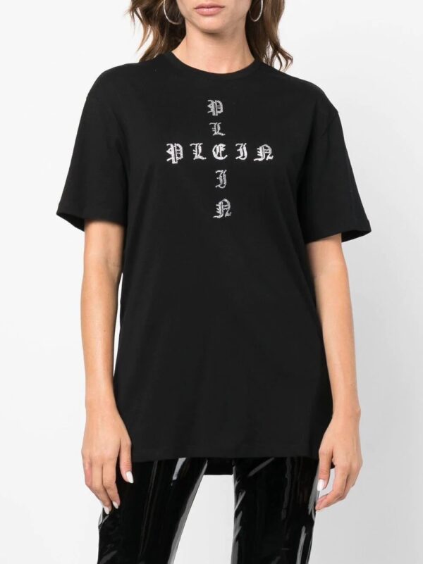 Philipp Plein  Gothic Plein crystal-embellished T-shirt - Image 3