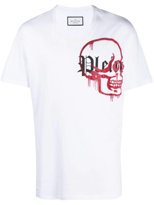 Philipp Plein  V-neck logo T-shirt