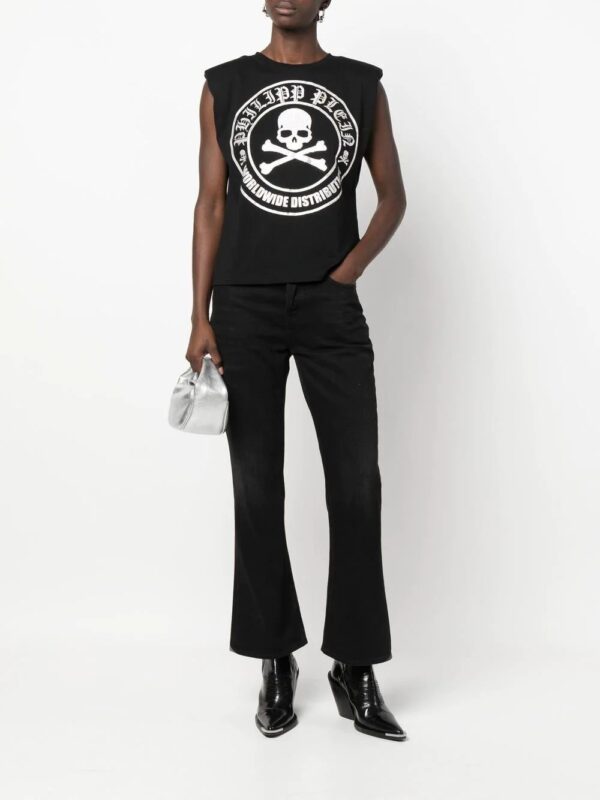 Philipp Plein  embellished-logo sleeveless T-shirt - Image 2