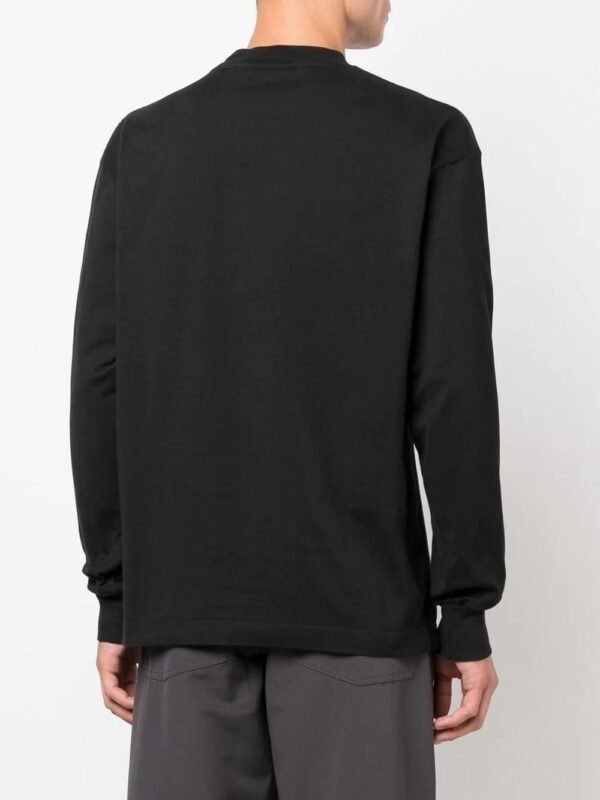Palm Angels burning logo-print long-sleeve T-shirt - Image 4