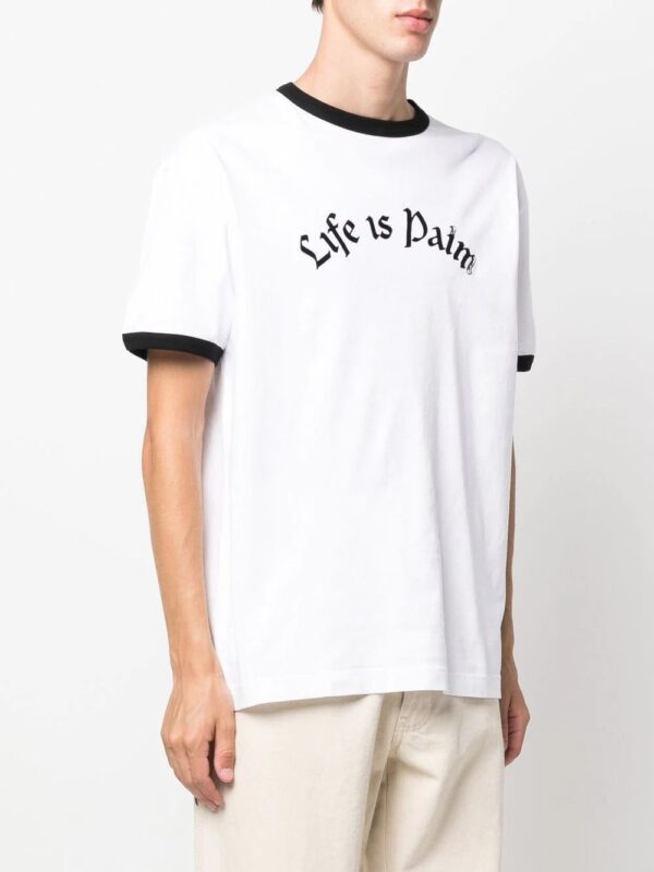 Palm Angels slogan-print short-sleeve T-shirt - Image 3