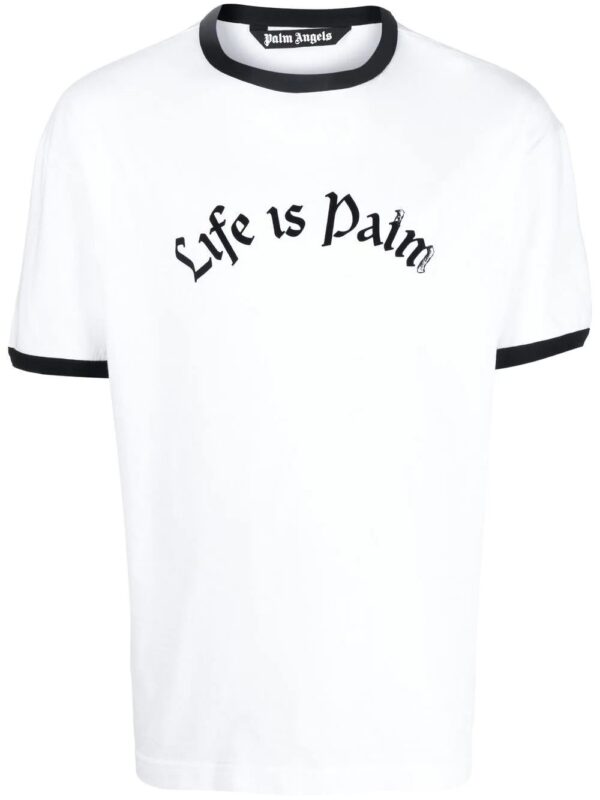 Palm Angels slogan-print short-sleeve T-shirt