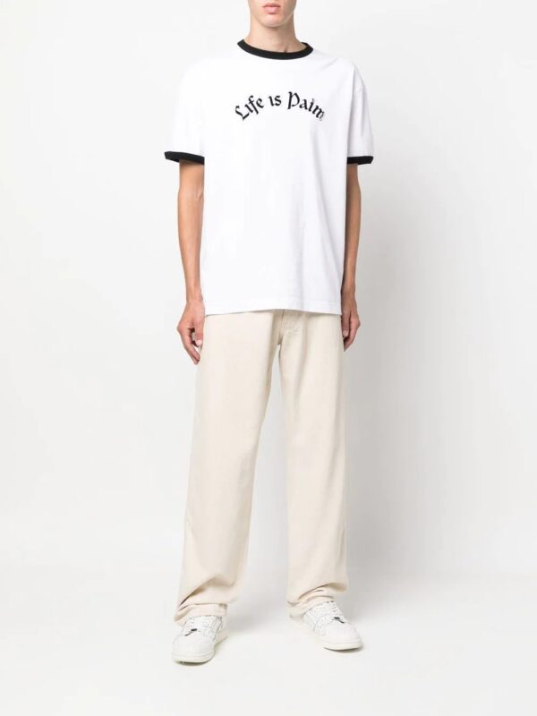 Palm Angels slogan-print short-sleeve T-shirt - Image 2