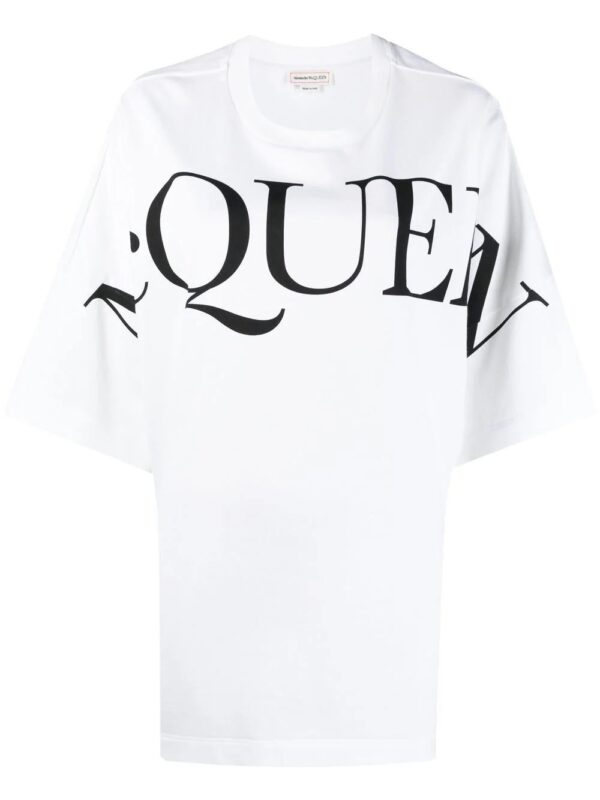 Alexander McQueen  logo-print oversized cotton T-shirt