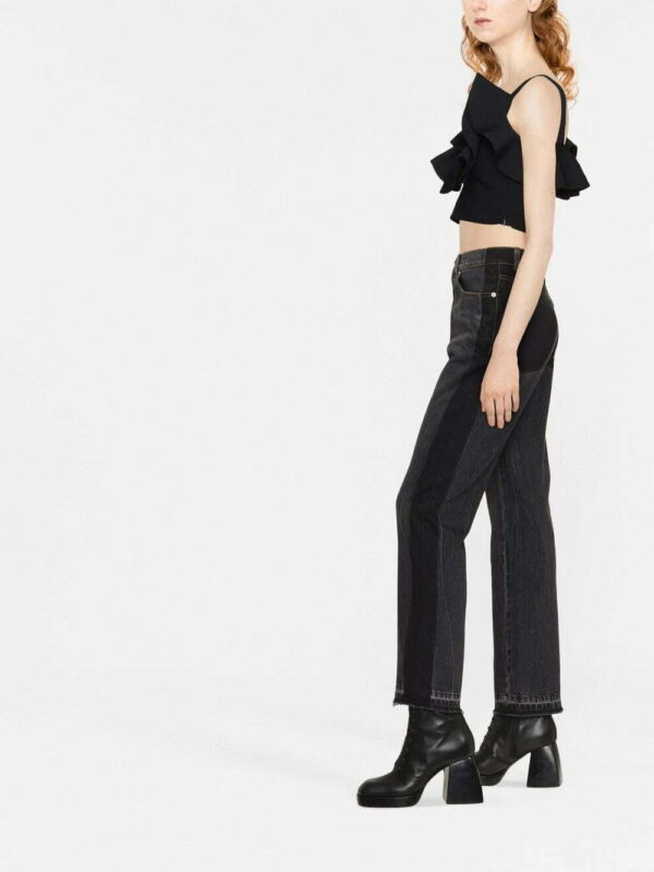 Alexander McQueen  gathered-neckline cropped top - Image 3