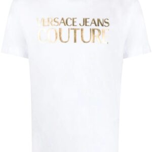 Versace metallic logo-print T-shirt