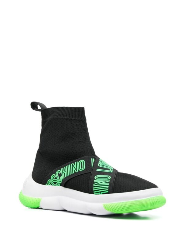 Love Moschino logo-strap high-top sneakers - Image 2