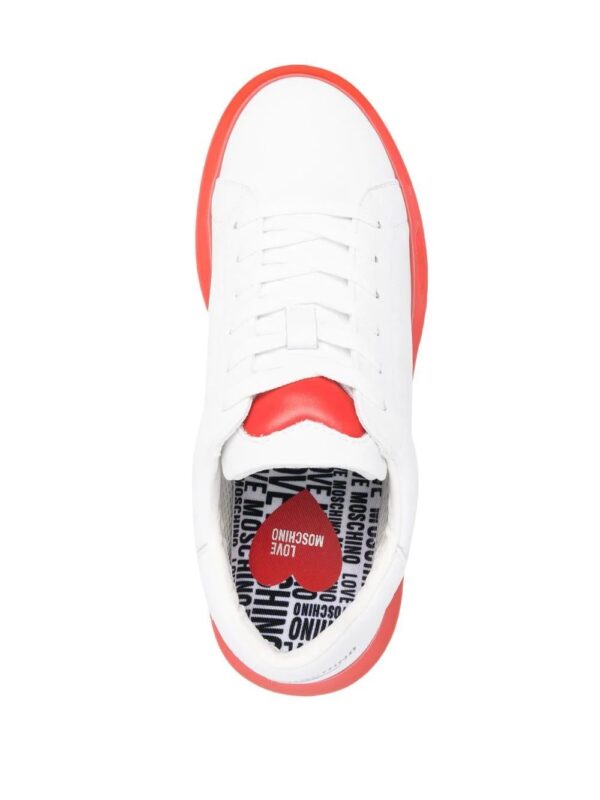 Love Moschino  logo-print low-top sneakers - Image 4
