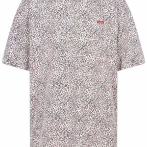Supreme  leopard print box-logo T-shirt