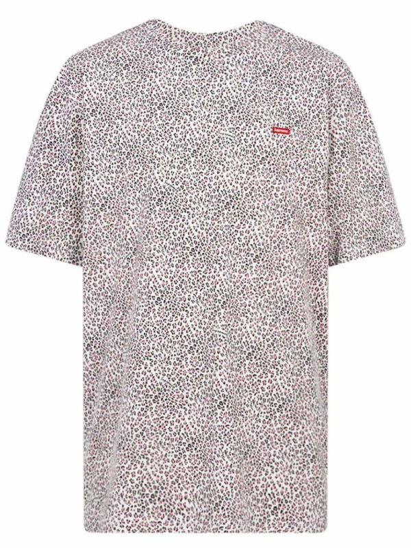 Supreme  leopard print box-logo T-shirt