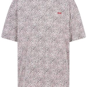 Supreme  leopard print box-logo T-shirt