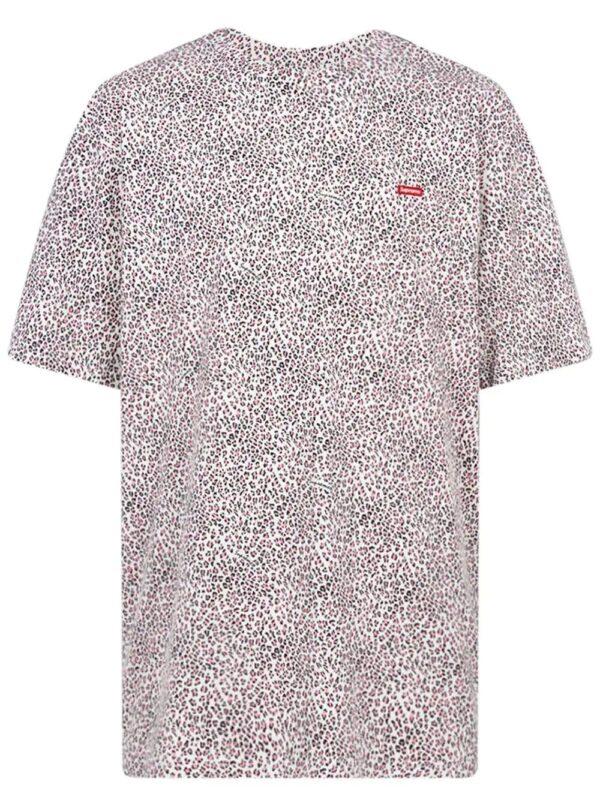 Supreme  leopard print box-logo T-shirt