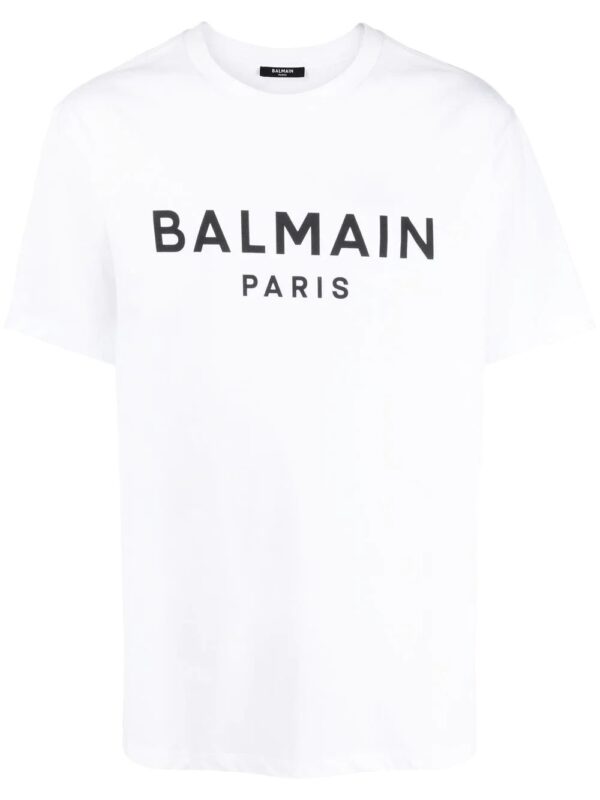 Balmain logo-print organic cotton T-shirt