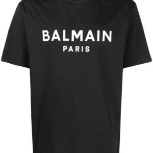 Balmain logo-print crew neck T-shirt
