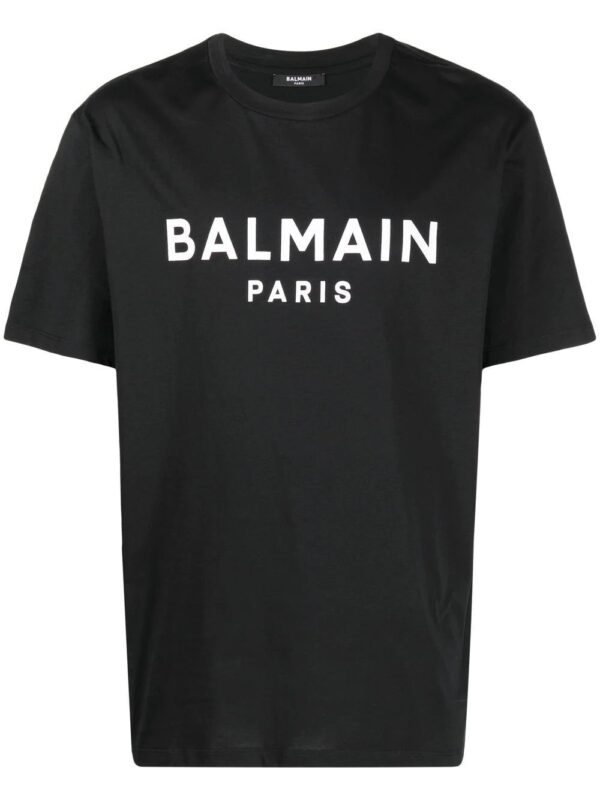 Balmain  logo-print crew neck T-shirt
