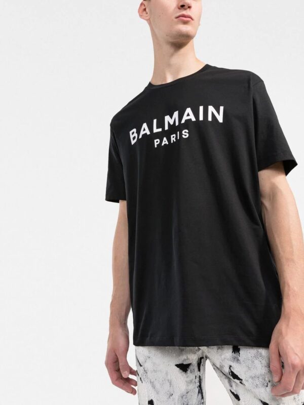 Balmain  logo-print crew neck T-shirt - Image 3
