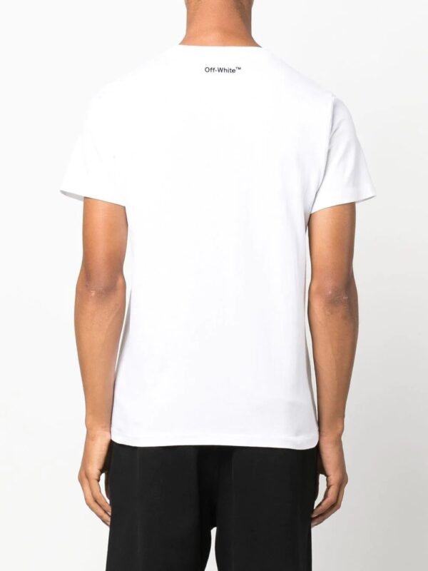 Off-White  embroidered logo cotton T-shirt - Image 3