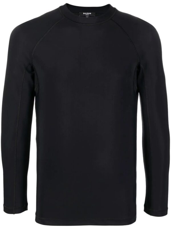 Balmain  logo long-sleeve top