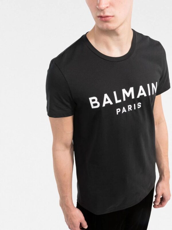 Balmain  logo-print round-neck T-shirt - Image 3
