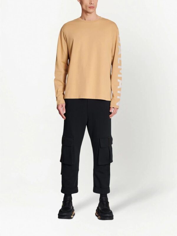 Balmain  logo-print sleeve T-shirt - Image 3