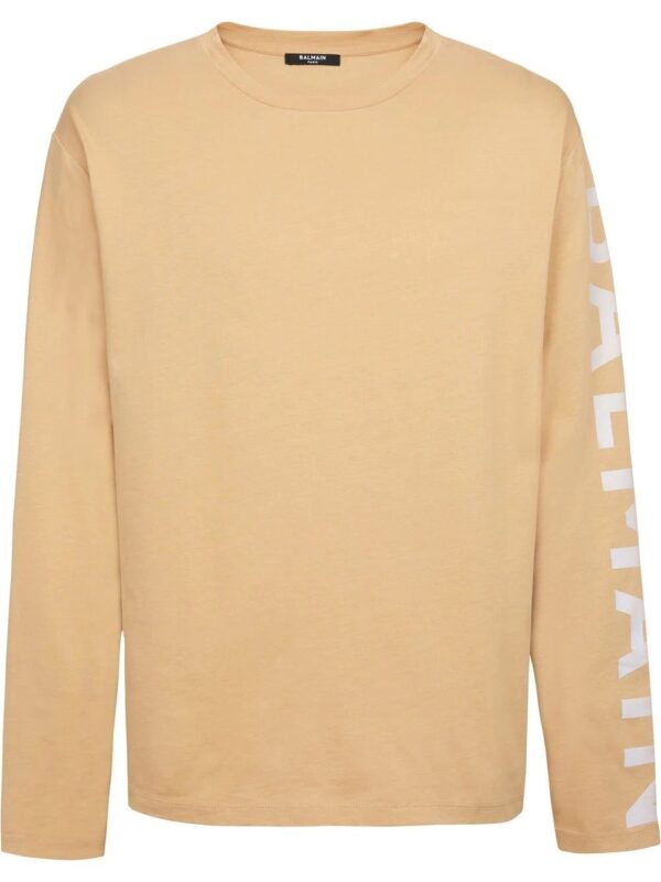 Balmain  logo-print sleeve T-shirt