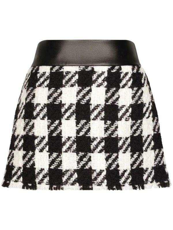 Dolce & Gabbana  houndstooth A-line mini skirt