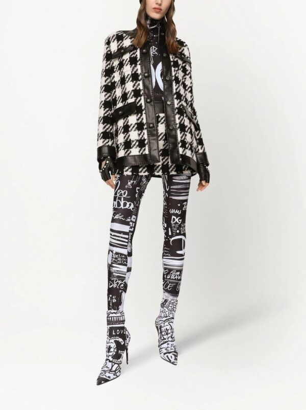 Dolce & Gabbana  houndstooth A-line mini skirt - Image 2