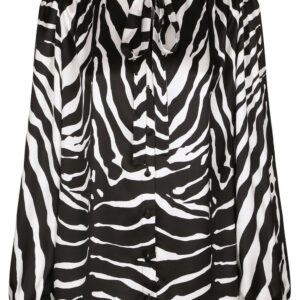 Dolce & Gabbana zebra-print satin shirt