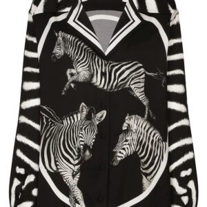 Dolce & Gabbana zebra-print silk shirt