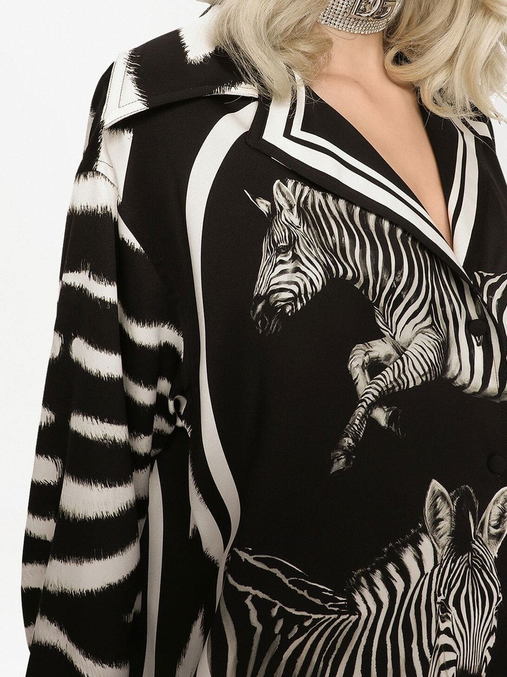 Dolce & Gabbana zebra-print silk shirt - Image 5