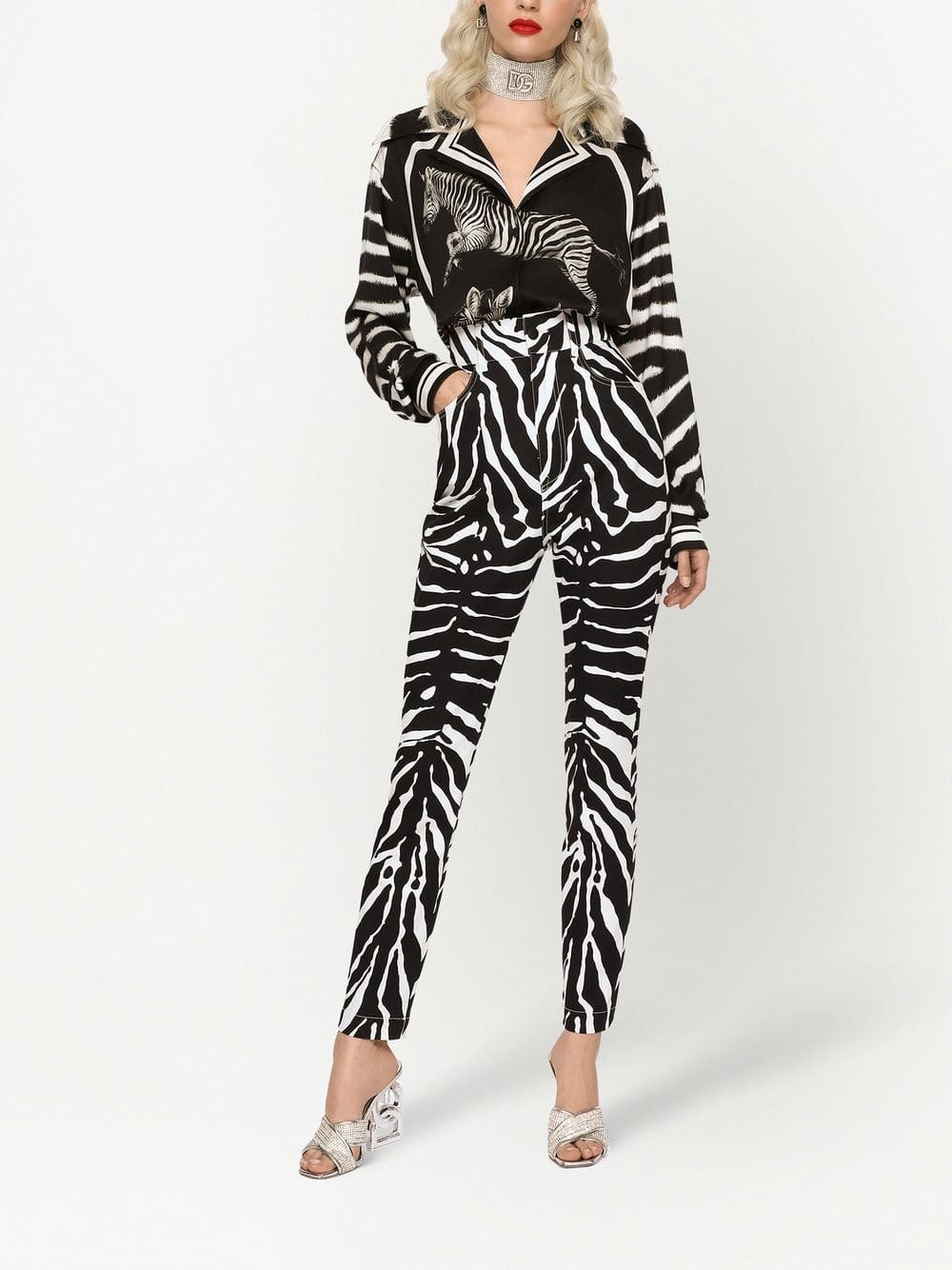 Dolce & Gabbana zebra-print silk shirt - Image 3