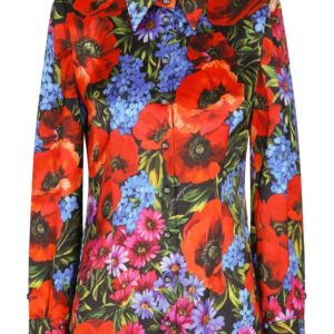 Dolce & Gabbana floral-print satin shirt