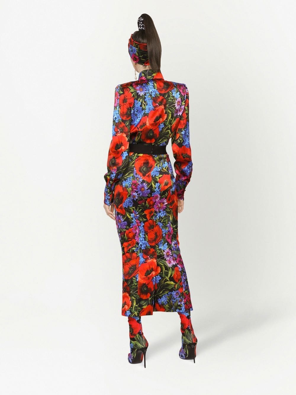 Dolce & Gabbana floral-print satin shirt - Image 4