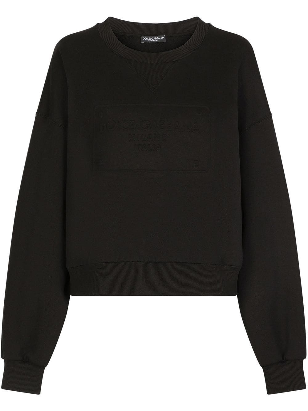 Dolce & Gabbana logo-embossed cotton sweatshirt