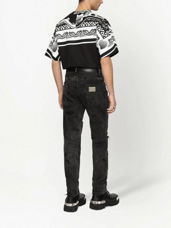 Dolce & gabbana bandana print cotton T-shirt - Image 4