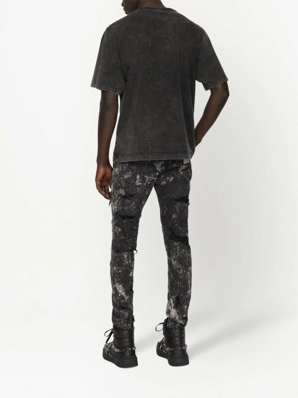 Dolce & Gabbana  stud-embellished washed cotton T-shirt - Image 4
