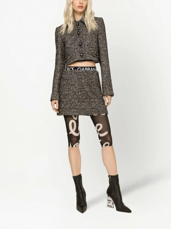 Dolce & Gabbana  tweed A-line mini skirt - Image 3